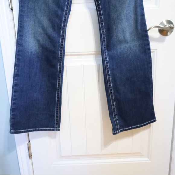 Ariat R.E.A.L. Mid Rise Stretch Whipstitch Boot Cut Jean Ocean (Medium Wash) 31 - Picture 3 of 12